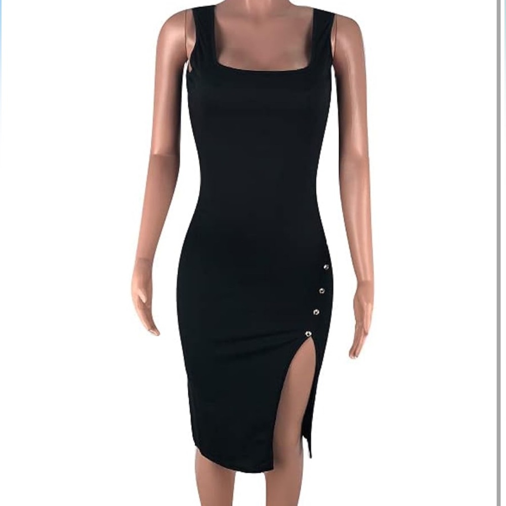 Midi bodycon tank dress